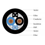Fiber Count 48 Hybrid 6 8 12 Core Custom Optical Fiber Cable with Copper Wire Single Mode Fiber Communication Optic Cables for sale