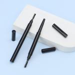 Private Label Brow Pencil Dual Sided Prcise Liquid Brow Tatoo Pen Highlighter Twist Up Tube Empty Custom Logo Container for sale