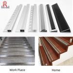 Slip Resistant Aluminium Stair Nosing Edge Trim 7mm Height Anodized for sale