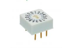 China Sealed Construction Coded Rotary Switch Waterproof Meet IP67 Gold Plated Contact supplier