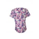 95% Polyester 5% Spandex 4 Way Stretch Scrubs Top Stretch Printing
