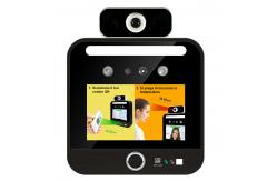 China QR Code 5'' IPS Face Scan Temperature Machine Access Control System supplier