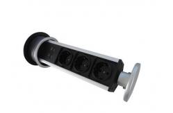 China Cable Management Pop Up Kitchen Counter Outlets PC Flame - Resistant Material Durable supplier