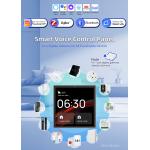 110V-240V Black Smart Home Touch Screen smart home control Panel multiple smart connection built-in voice control for sale