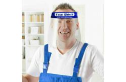 China Disposable Transparent Face Shield Anti   Saliva  Simple Buckle Design supplier