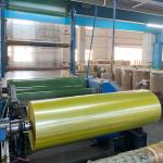 Transparent Yellow Bopp Tape Jumbo Roll Single Sided Acrylic Adhesive for sale