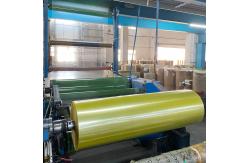 China Transparent Yellow Bopp Tape Jumbo Roll Single Sided Acrylic Adhesive supplier