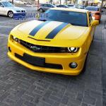 Yellow Metallic PVC Vinyl Film Practical Anti Scratch For Car Body for sale