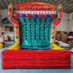 Commercial Outdoor Sports Inflatable Connect 4 Basketball Shooting Machine Inflatable Interactive Game for sale