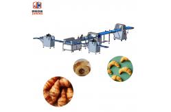 China Desktop Dough Sheet Forming Croissant Making Machine Crescent Bread Cutting Machine supplier
