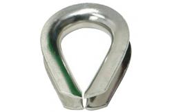 China G411 Standard Wire Rope Thimble For Wire Chain Fittings 1/8in supplier