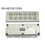 China Matrix Interface 12 Keys 2X6 Stainless Steel Keypad for sale