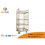 Heavy Duty Logistics Trolley Folding Steel 4 Layers Powder Coating Surface for sale