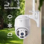 WIFI Camera HD 2MP PTZ Outdoor Waterproof IP66 Wireless IP Camera CCTV V380 Camera Color Full Day for sale