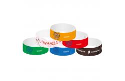 China Snap Closure Tyvek Paper Wristbands Bracelets Tear Resistant Lightweight supplier