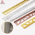 L Shape Aluminum Tile Corner Trim 1.5mm Height with Oval Punching hole for sale
