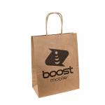 Custom Printed Logo Handle Paper Bags 8 Color Flexo Printing Shopping Paper Bag for sale