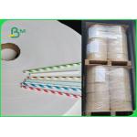 Disposable Biodegradable 28gsm * 5000m Paper Straws In Narrower Roll 13mm 27mm 33mm for sale