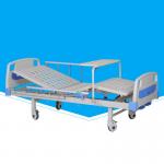 Movable Manual Hospital Bed Durable With Abs Turn Over Table Custom Size for sale