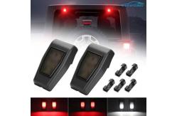 China ABS Plastic Car Spares Parts Jeep JK Rear Window Hinge Cover With LED Brake Light 18W supplier