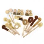 6*8cm Eco Friendly Kitchen Scrub Brush Bamboo Wooden ISO9001 for sale