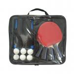 4 Paddle Ping Pong Net Set Poplar Reverse Rubber Portable Holder Polybag Packing for sale