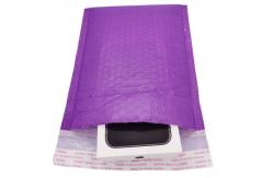 China Opaque Purple Poly Bubble Mailers 6x10 Padded Envelopes with 80gsm bubble supplier
