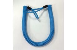 China High Tensile Hand Tool Lanyards Wire Coil Springs Lanyard With Clip supplier