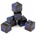 Metal Six sided Dice Colored Table Game Running Group Toy Script Kill DND Dragon and Dungeon Props for sale