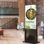 Interactive Floor Stand Digital Signage with 1920×1080 Resolution and 500 cd/m2 Brightness for sale