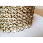 7mm Stainless Steel Welded Ring Mesh Curtain For Space Decoration for sale