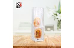 China Recyclable Square Bottom Bakery Cellophane Bags With Convenient Window Feature supplier