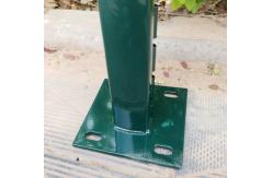 China 6ft Height V Mesh Security Fencing Pvc Coated Easily Assembled Peach Post supplier