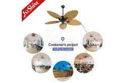 China 56 1stshine Ceiling Fan with Remote and Big Airflow Plastic Blades Simple Design supplier