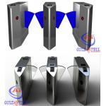 RS485 Flap Wing Barrier Double Turnstile Subway 30-40 Persons / Min for sale
