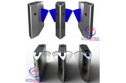 China RS485 Flap Wing Barrier Double Turnstile Subway 30-40 Persons / Min supplier