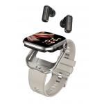 TWS 2-in-1 Bluetooth Earphones and 2.02''TFT Square Screen Bluetooth Call Smart Watch with 400911 Battery Capacity 3.7V/25MAH for sale