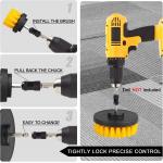 Drill Brush Attachment  Cleaning Set All Purpose Medium Bristle Power Scrubber
