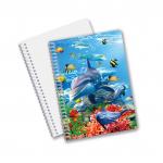Good Quality Personalized 3D lenticular PET material Promotion Gift Spiral 3D Printing Notebook