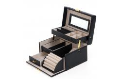 China Large Capacity Jewelry Train Case With Easy Slide & Extendable Tray supplier