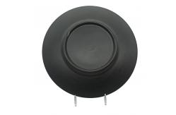 China Home Matte Black Melamine Plates Round Dinnerware Plate Set 13'' supplier