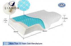 China Arctic Gel Contouring Memory Foam Bedroom Cool Bed Pillow OEM logo supplier