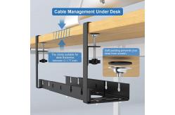 China Under Desk Storage Cable Tray with Adjustable Length and Sturdy Metal Construction supplier
