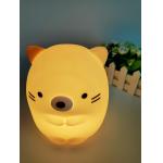 Cartoon Hamster Soft Silicone Toys , Silicone Color Changing Night Light for sale