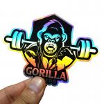 Custom Anime Holographic Foil Sticker Waterproof Cartoon Vinyl Sticker Paper for sale