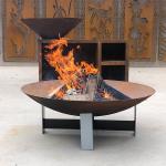 6mm Steel Fire Pits Diameter 600mm Corten Steel Fire Bowl for sale