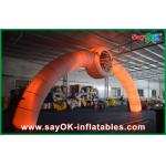 Inflatable Halloween Archway Orange Advertising Arch Inflatable Finish Line Arch / Archway Led Arch 3X6m for sale