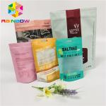 Matte Tea Bags Packaging Stand Up Aluminum Foil Bag With Zipper / Tearing Notch for sale