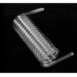 High Temperature Resistance Clear Fused Silica Spiral Tube With Customizable Outside Diameter