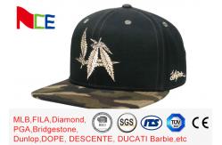 China Street Style Hip Hop Snapback Hats , 6 Panels Youth Snapback Hats Eco Friendly supplier